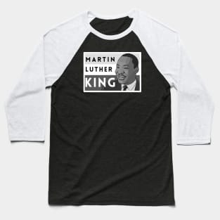 Martin Luther King Jr. in Black & White Baseball T-Shirt